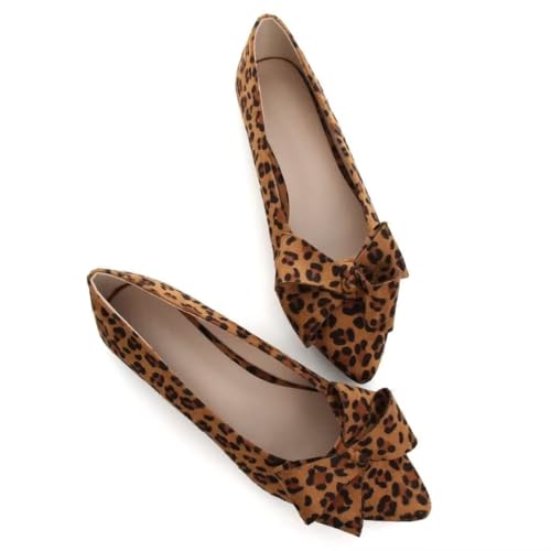 Image of Stunner Womens Flats Fashion Pointed Toe Bowknot Ballet Flats Cute Slip On Dress Flats Comfortable Party Wedding Flats2