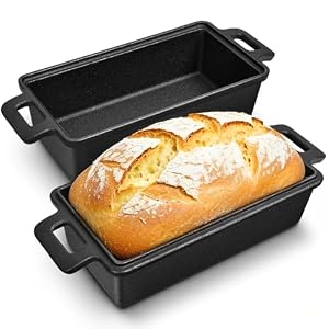 Cast Iron Loaf Pan With Lid, 9×5 in – 2‑in‑1 Heavy‑Duty & Oven‑Safe Loaf Pan for Sourdough & Homemade Bread