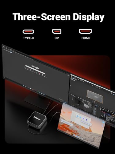 Image of Mini Gaming PC Ryzen7 7735HS【A6】8C /16T, Up to 4.75GHz 54W, AMD Radeon 680M Graphics, USB-C, WiFi6 /BT5.2 /2.5G LAN, 16GB LPDDR5 RAM, 512GB PCIe SSD, Student /Home /Business Small Desktop Computer