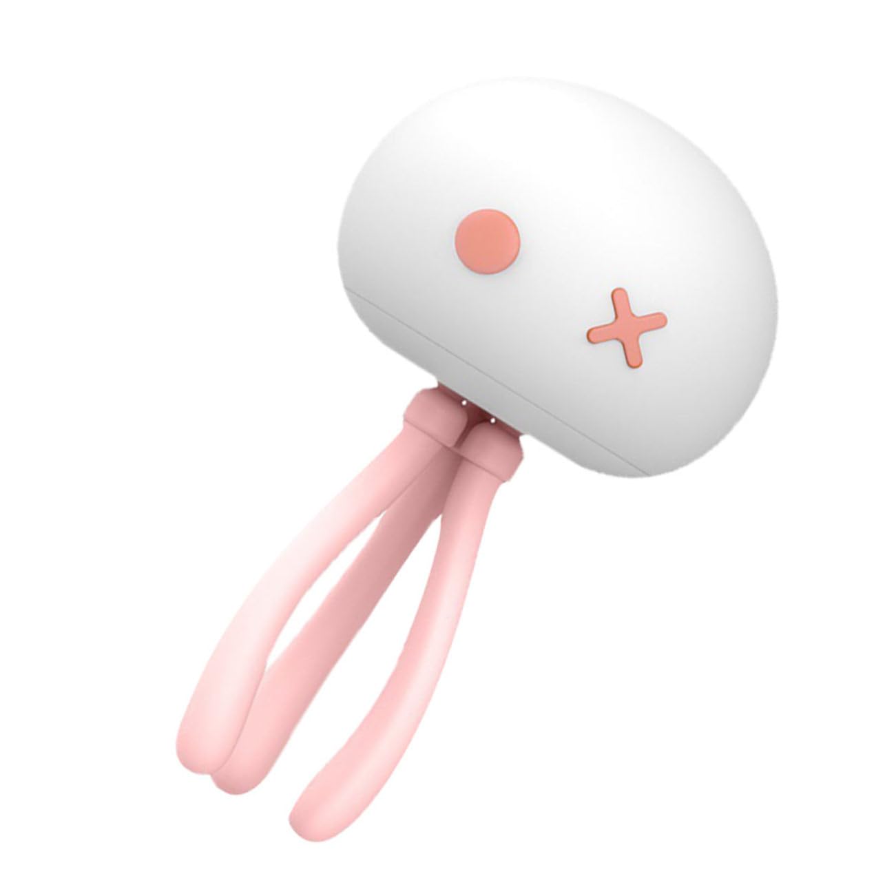 FOYTOKI Creative Jellyfish Night Light Silicone Bedside Lamp for Home Decor Eye Caring Soft Glow for Bedrooms Nurseries Corridors Rechargeable Cute