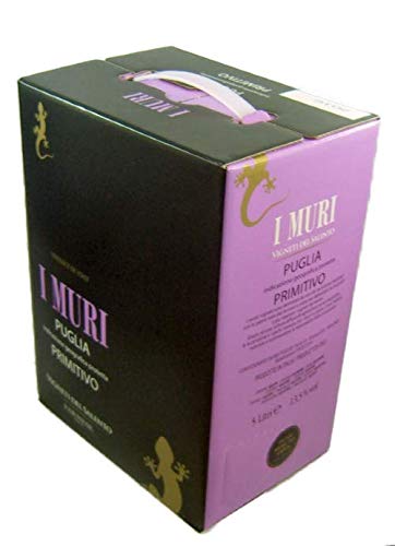 Primitivo Puglia I Muri IGP 2020 Bag-in-Box 5l von Vigneti Del Salento -...