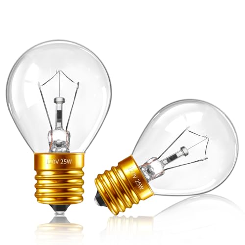 Lava Lamp Bulbs 25 Watt S11 E17 Intermediate Base for 14.5-Inch Lava Lamp