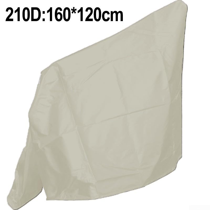 Besttoolifes Telo di copertura per telescopio, resistente alle intemperie, per esterni, 160 x 120 cm, in tessuto Oxford 210D, resistente ai raggi UV e alla polvere, nero/grigio (metri bianco 210D: 160