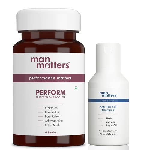 Man Matters Pure Shilajit, Ashwagandha, Gokshura, Safed Musli & Kesar Tablets | Improved Energy & Strength | 20 Natural Herbs | 60 Tablets Man Matters Pure Shilajit, Ashwagandha, Gokshura, Safed Musli & Kesar Tablets | Improved Energy & Strength | 20 Natural Herbs | 60 Tablets