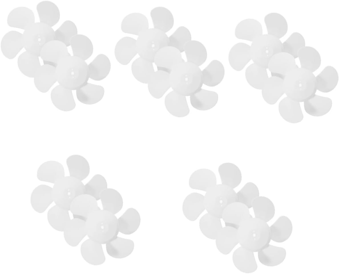 Unomor 10pcs Bathroom Ventilation Fan Blades Lightweight Replacement Blades for Kitchen Exhaust Fans Easy to Install and Clean Material for Use