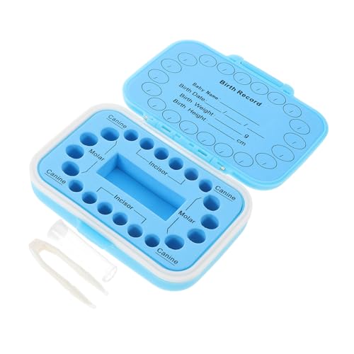 Boys and Girls Tooth Holder Baby Tooth Keepsake Box Plastic Easy Storage