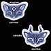 6 Pieces Cat Head Silicone Pendant Transparent Resin Mold DIY Crafts Tool with 25 Pieces Hoop Eye Pin Screws for Jewelry Making Accessories