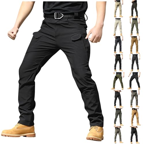 Cargo Pants for Men Relaxed Fit Ripstop Waterproof Flex Tactical Pants Outdoor Lightweight Hiking Pant with Pockets