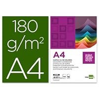 Liderpapel Papier Cartonné A3 180g/m² Crème - Lot De 100 Feuilles Assorties