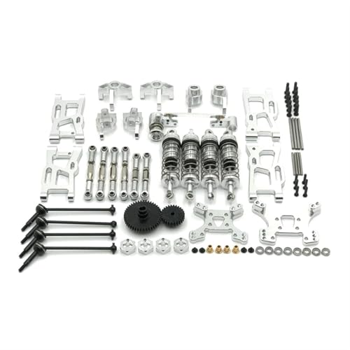 Kit d'accessoires WLtoys 144002 de mise à niveau pour voiture RC argent