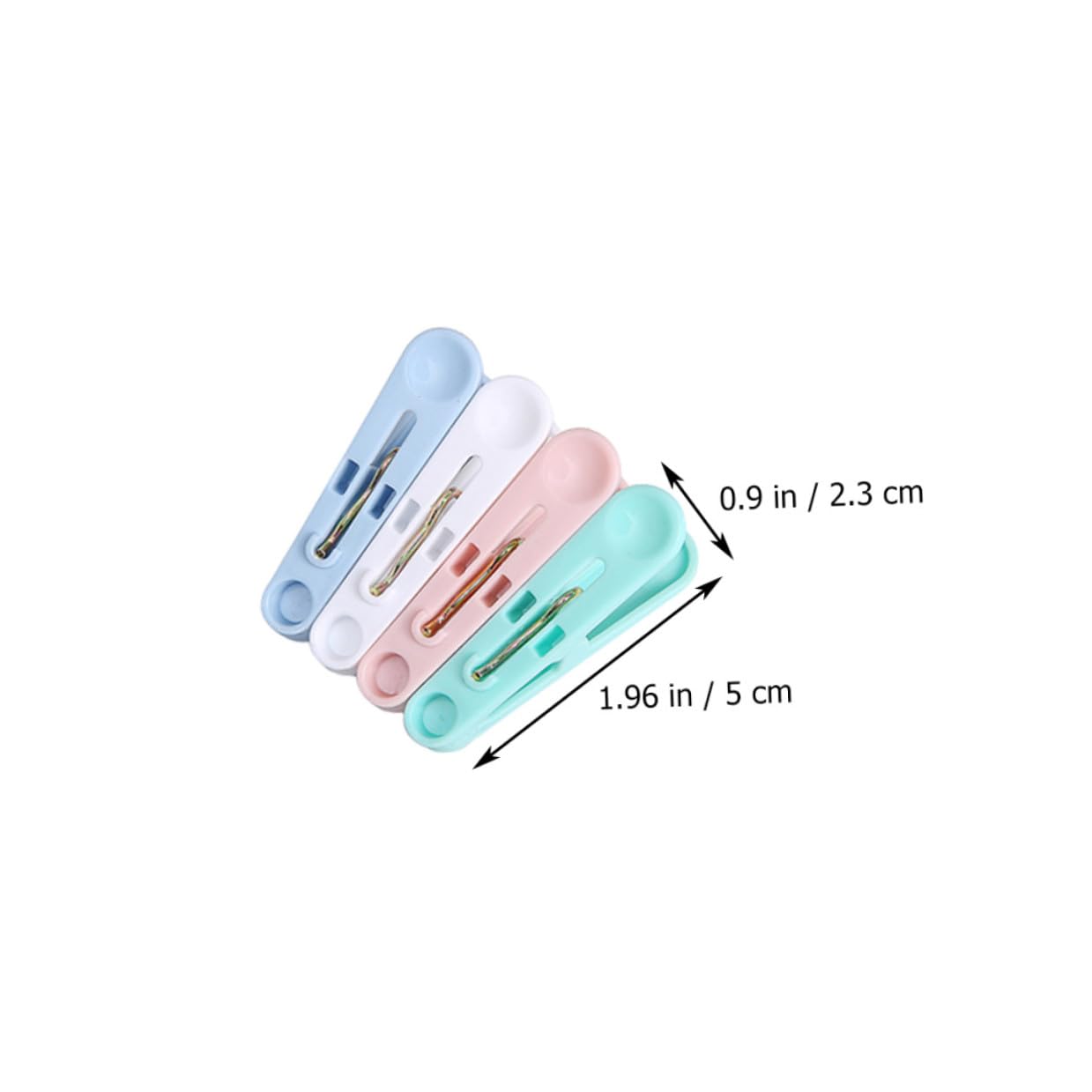 ABOOFAN 3 Set Mollette Bucato Antiscivolo Plastica Colorate Clip Per Stendibiancheria Resistenti Al Vento Per Indumenti E Trapunte 100 Pezzi*3