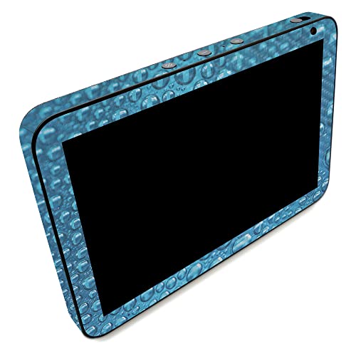 Image of MightySkins Carbon Fiber Skin Compatible with Amazon Echo Show 8 (Gen 2) - Wavy Drops | Protective, Durable Textured Carbon Fiber Finish | Easy to Apply | Made in The USA