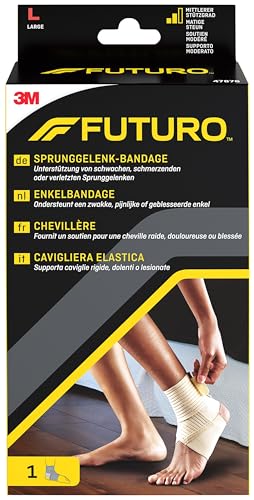 FUTURO Sprunggelenk-Bandage, Größe L (22,9 - 25,4 cm) – Unterstützung von Steifen, Schmerzenden oder Verletzten Sprunggelenken… – Ansicht 1