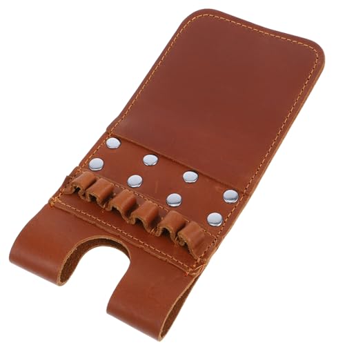 Happyyami Outdoor Compact Arrow Bag Leather Waist Holder for Arrows Lightweight Design for Hunting and Shooting Neatly Organized Storage