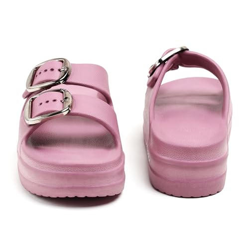Image of Women Summer Flip Flop Slippers Casual Pillow EVA Anti-Slip Sole Slide Slipper Double Strap Sandals for Women's & Girls Rubber Flats