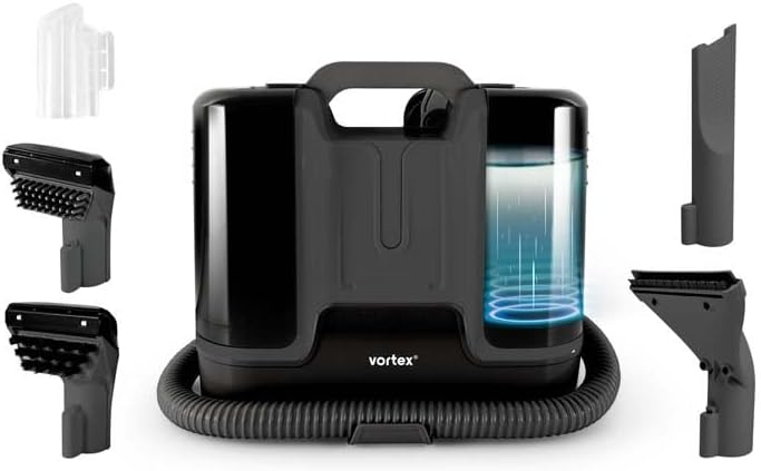 Vortex SUBEVO Portable Cleaner highlighting the water tanks