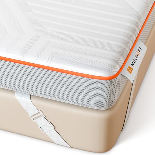 MULISOFT Topper Viscoelástico 90x200 cm H3/H4, Extra Grueso 7,5 cm de Espuma Viscoelástica con Gel, Lavable y Transpirable, para Camas Box, Sofás Cama y Autocaravanas, Oeko-Tex® Standard 100