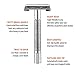 VIKINGS BLADE Safety Razor for Women, Easy, Quick Release Head, Double Edge. Smooth, Reusable, Recyclable (Model: Chrome)
