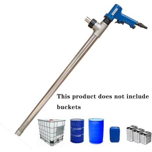 Pompa pneumatica di trasferimento dell'olio dell'acciaio inossidabile, 60-80L/min portata, tubo di 91cm per l'olio idraulico diesel del motore, strumento di erogazione del liquido del tamburo industri