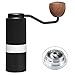 Easyworkz Molinillo de café manual de aluminio, Molinillo de café de rebabas, Molinillo cónico pentagonal con configuraciones ajustables, adecuado para Turquía, Espresso, Pour-Over, Prensa francesa
