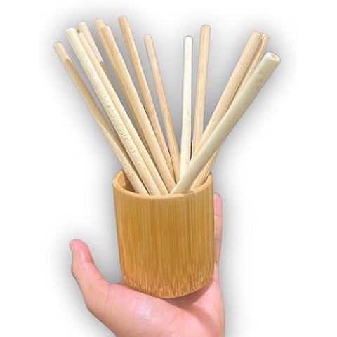 The Original Reusable Bamboo Straws Set of 15 Cover