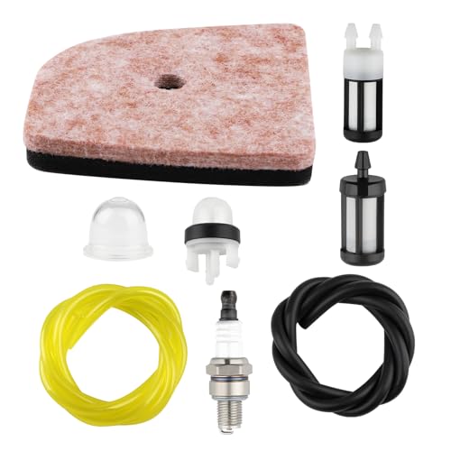SIMPERAC FS 94R Air Filter Fuel Line Kit for Stihl FS94R HL94K HL91K FS94RC FS94 FS94 R FS94C HL91KC HL94 HL94C HL94KC HL92C HL92KC Weed Eater Trimmer Parts FS94R Fuel Filter Primer Bulb Tune Up Kit