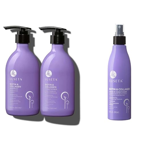 Luseta Biotin Shampoo & Conditioner Set (16.9 oz each) and Biotin...