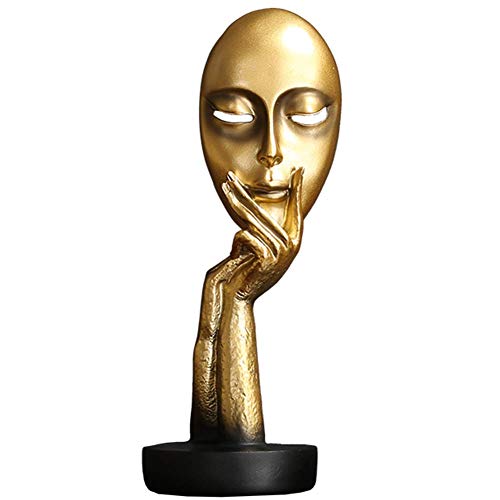 Sculpture visage de femme en design abstrait pour une decoration d'art moderne