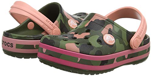 Image of Crocs Unisex Kids Crocband Prismatic Clogs K Volt Green