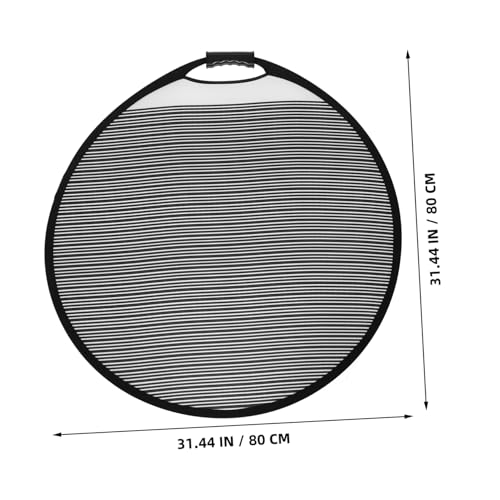 Panneau réflecteur rayé pliable en taffetas de polyester 80 cm à forme triangulaire - 2