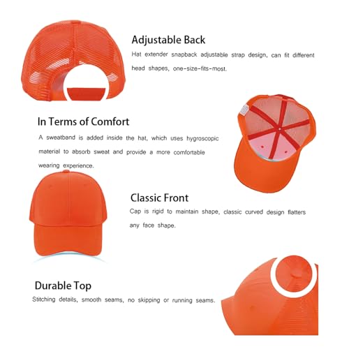 Image of ZH 12 Pack Mesh Trucker Hats, Bulk Baseball Caps for Men and Women, Trucker Cap Wholesale