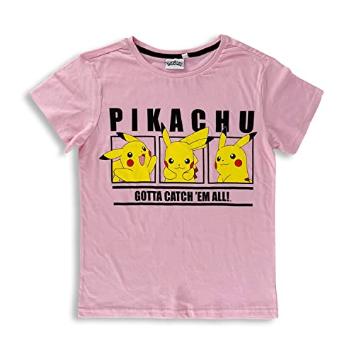 SUN CITY Camiseta Pokemon Oficial Camiseta Impresión Pikachu Original Chica Mujer 4844