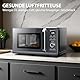 Toshiba MW3-AC26SFI(MG) Mikrowelle mit Grill und Heißluft 6-in-1 Mikrowellenherd mit Dampfgarer 26L 900W Origin Inverter, Chef Defrost, Konvektion, Kombi., Dampf, Grill, Air Fry Auto Menü, Grau