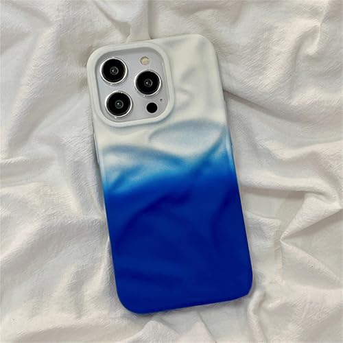 Coque iPhone 13 Pro Max dégradée bicolore housse antichoc blanc bleu