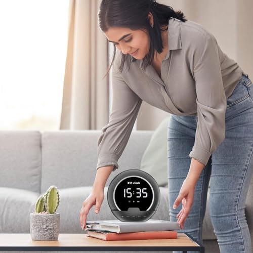 Horloge numérique multifonction avec réveil sans fil intégré - 3