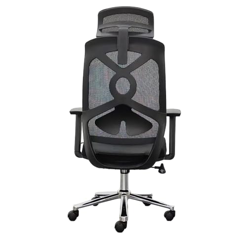 Image of Executive Chairs Ergonomic Mesh Office Chair, Revolving Chair with Cushion Seat, Adjustable Height - Black