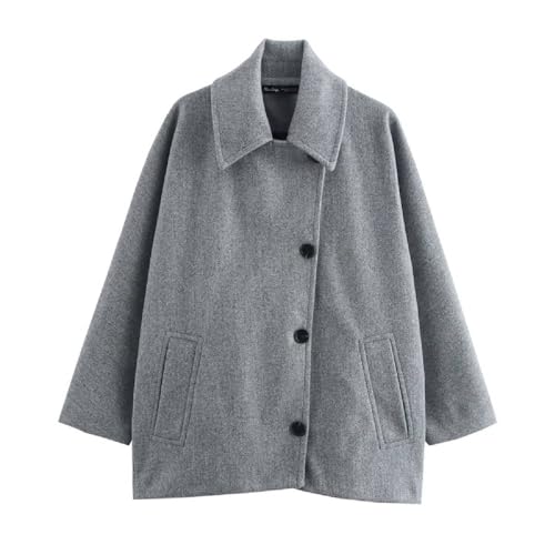 Manteau en laine court femme élégant veste transition finitions premium