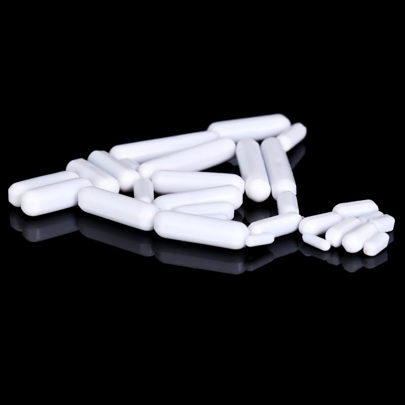Mieszadło magnetyczne z polietylenu i PTFE – model kształtowy, 10 szt., formowanie zintegrowane, odporne na działanie chemikaliów(C300(D7xL30mm))