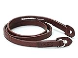 Pelle Italiana Artisan and Artist ACAM 280 - Tracolla per fotocamera, colore: Marrone scuro