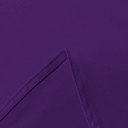 Image of sancua Rectangle Tablecloth - 60 x 60 Inch - Stain and Wrinkle Resistant Washable Polyester Table Cloth, Decorative Fabric Table Cover for Dining Tables, Buffet Parties and Camping, Purple