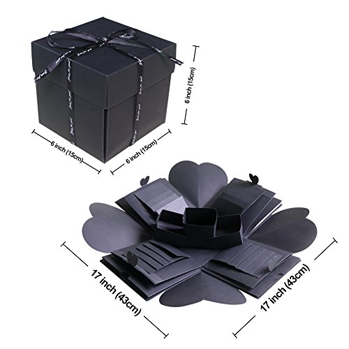 OurWarm DIY Explosion Box Photo Album, Explosion Box Scrapbook with 11