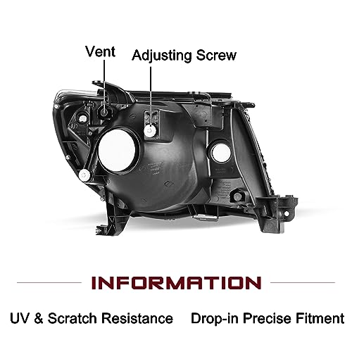 Image of JSBOYAT Halogen Headlight Assembly for 2005-2011 Toyota Tacoma Pickup
