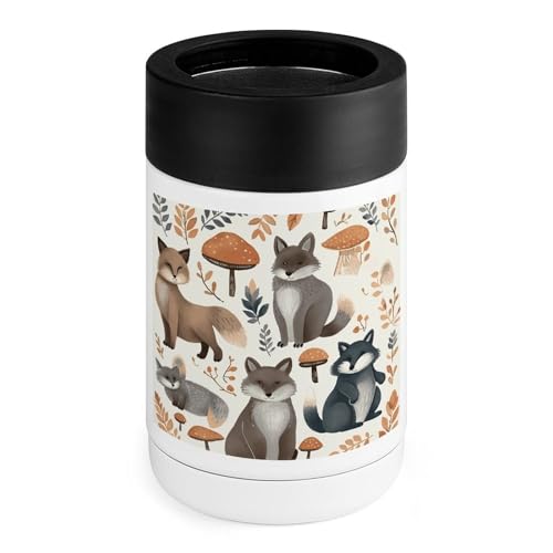 Refroidisseur de boissons acier inoxydable manchon silicone isotherme raton laveur des bois