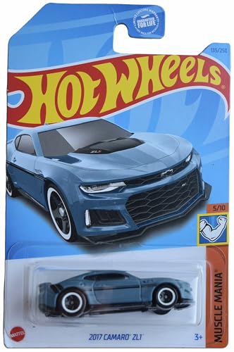 Hot Wheels 2017 Camaro ZL1 Muscle Mania Azul miniatura 1
