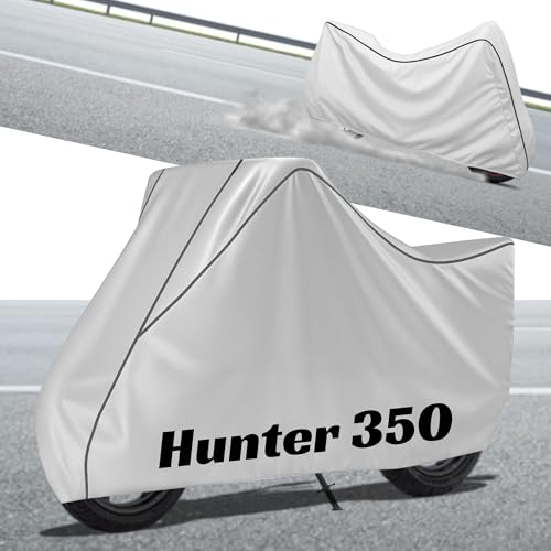 Image of Stylish Water Resistant Bike Body Cover Compatible with Hunter 350 & All Models | UV Protection, Dustproof, Heat Resistant, Two Wheeler | New All Weather Protection, Dust & Rain