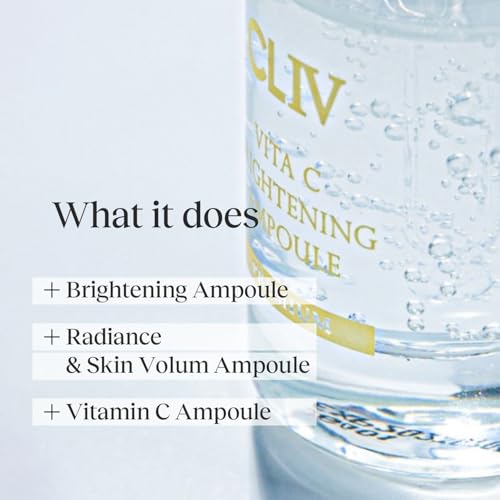 CLIV Vita C Brightening Ampoule Facial Serum | 85% Lemon Water | Skin Dullness Treatment | Vitamin Skincare |Skin Refreshing Serum | Korean Skincare (1.01 fl oz, 30ml) - Image 5