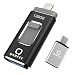 Produktbild QARFEE - Universal 128GB Flash Drive, LUV-Share USB Stick Micro USB Memory Stick Externer Speicher Disk kompatibel mit iPhone/iPad/iPod/Mac/iOS/Android Smartphone und PC (Schwarz)