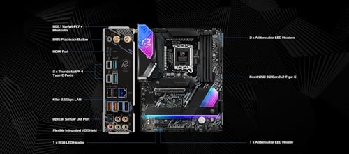 Image of ASRock Intel Core Ultra Z890 Lightning WiFi 7 Phantom Gaming 9066 MHz DDR5 256 GB ATX Motherboard M.2 LGA1851RL-ILM