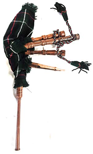 Woldorf Usa Mini Bagpipe Rosewood Mackenzie Cover & Cord Starter Playable For Beginner Kids Junior Set Comes With Free 2 Reeds And Instruction thumb #2