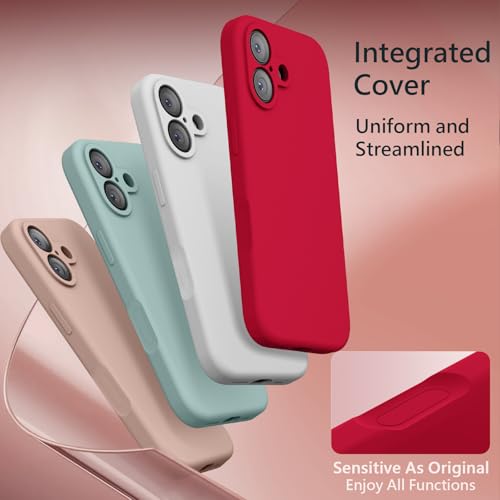 Image of FireNova Magnetic for iPhone 17 Case, Compatible with MagSafe, [Integrated Silicone Camera Control Button] [Camera Protection] Anti-Scratch Microfiber Lining Phone Case, 6.3 inch, Deep Red